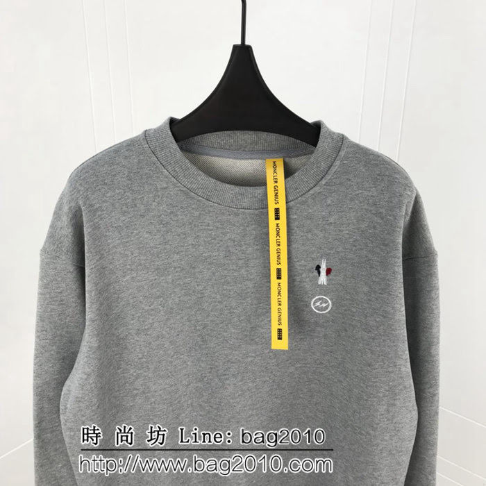 MONCLER蒙口 X 藤原浩聯名款 兩大品牌LOGO圖案刺繡設計 百搭款衛衣 情侶款 ydi1825